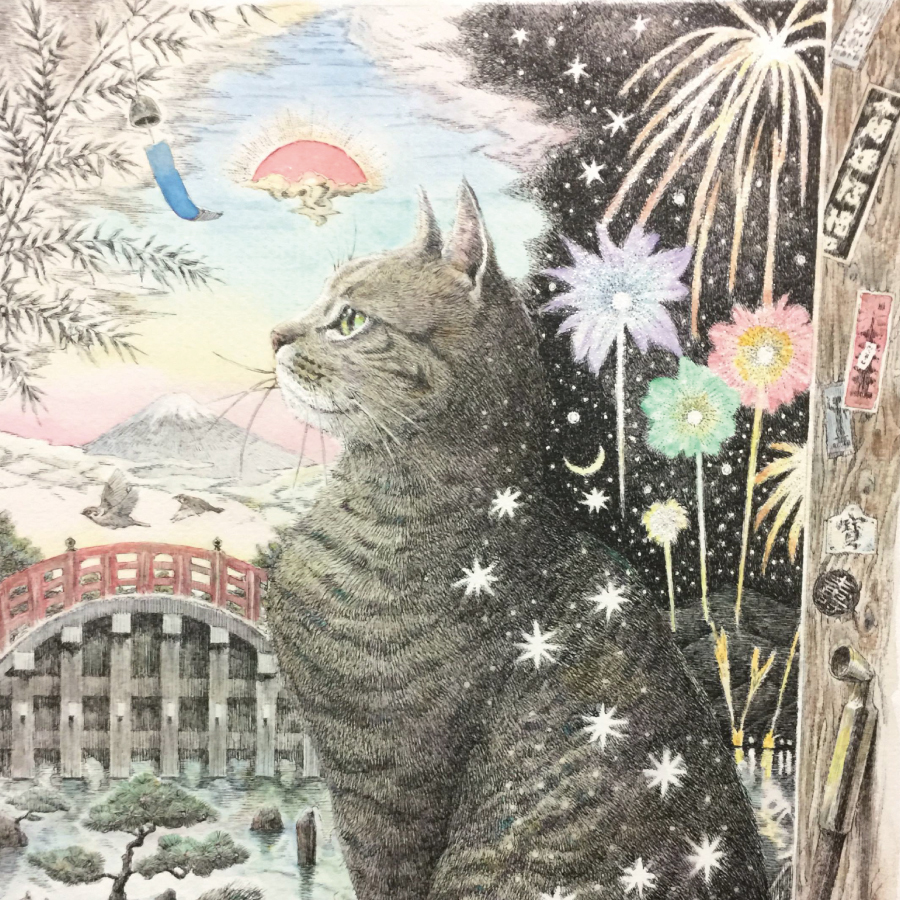 江戸感満載の猫アート♡ – 東京のアートギャラリーピカレスク / Tokyo 