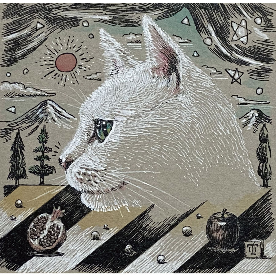 横顔猫〜白猫〜-1